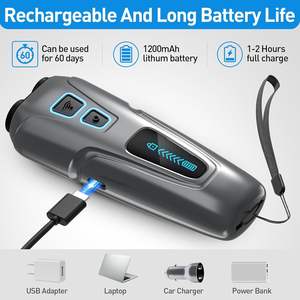 Contrôle des aboiements de <span class=keywords><strong>chien</strong></span>, ultrasons, double capteur, rechargeable, étanche IP67, dispositif avec lampe torche LED, modes d'entraînement, portable, extérieur - Product Image 4