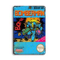 Nouvelles Plaques Métalliques Décoratives Amusantes pour Gamers, Affiches Étain Rétro pour Décoration Murale de Salle de Jeu et Man Cave, Poster Métal Vintage