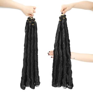 Venta al por Mayor de Cabello de Crochet para Mujer, 24 Pulgadas, 150g, 1 Tira/Paquete, Materiales de Fibra de Alta Temperatura, Cabello Rizado Francés para Trenzas - Product Image 5