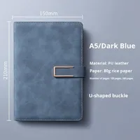 Carnet A5 en cuir PU personnalisé à prix d'usine, fournitures de bureau et scolaires personnalisées avec reliure magnétique à feuilles mobiles
