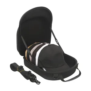 Vente en gros étui personnalisé pour casquette de baseball boîte à chapeau voyage étui Fedora sac fourre-tout de transport chapeau ajusté étui de transport casquette sac de voyage