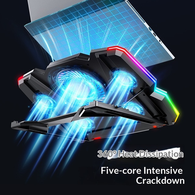 Ice Magic 13 RGB Laptop Cooler for Notebook/Ultrabook/Playbook-Mute Fan in Stock