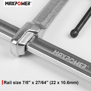 เครื่องมือหนีบยึด F สำหรับงานไม้ Maxpower,เครื่องมือหนีบแรงดึงสูงทำจากเหล็กขนาด250X80มม. - Product Image 2