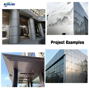 Revêtement en aluminium ignifuge de qualité professionnelle, matériau de construction architectural coupe-vent pour immeuble de bureaux - Product Image 2