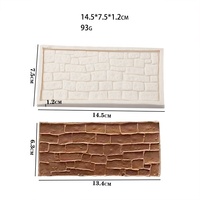 Mur brique Fondant Gâteau Silicone Outil fondant gâteau gâteau pochoir décorer outil