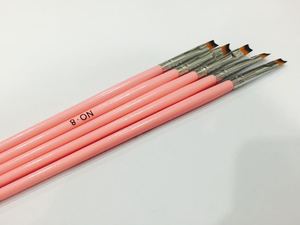 Pinceau à ongles en gel français demi-lune 8 #   Pinceau à ongles en nylon à poils frisés pour photothérapie, nail art, peinture, manucure, outil de salon - Product Image 4