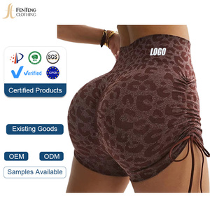 Shorts de yoga pour femmes Under Lulu Custom, color block, contrôle du ventre, séchage rapide, résistants aux plis, pour le <span class=keywords><strong>sport</strong></span>, la remise en forme et la course à pied - Product Image 1