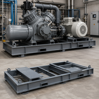 Kundenspezifische OEM-Unterstützungsplatte für Notstromgeneratoren |   Präzisionsgeschweißte Stahlkonstruktion für Diesel-Stromerzeuger