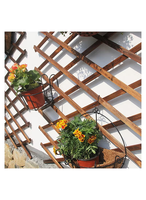 Nouveau design de clôture en treillis extensible en usine OEM ODM Clôture de jardin en carton étanche à fleurs en bois