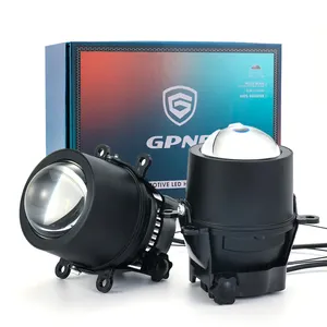 GPNE F8 led fog lamp projector lens 3.0 h4 car bi led lens projector fog lights