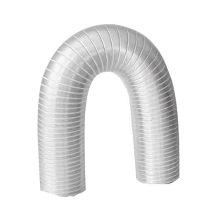 En aluminium tuyau flexible 150mm diamètre résistance au Feu 6 pouces cuisine d'échappement tuyau flexible rapide installer hottes tuyau de ventilation