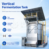 Cuve de Fermentation Aérobie Verticale Automatique et Machine à Compostage de Fumier de Poulet pour le Recyclage des Déchets Avicoles