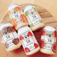 Bouteilles en plastique transparentes avec anneau de traction en gros, contenants transparents en PET pour desserts, pots à glace, boîtes à gâteaux en plastique à ouverture facile