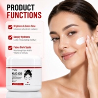 Crème éclaircissante à l'acide kojique TWG RTS, 85g, pour estomper les taches, anti-acné, hydratation intense, crème nourrissante pour le visage