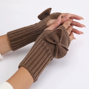 Guantes cortos con lazo, novedades para otoño e invierno - Product Image 5