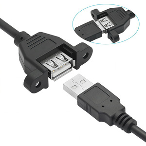 <span class=keywords><strong>Cavo</strong></span> di <span class=keywords><strong>Prolunga</strong></span> <span class=keywords><strong>USB</strong></span> 2.0 da 20 Pollici con Fori per Viti, Pannello Chassis per Unità Flash, <span class=keywords><strong>Cavo</strong></span> Dati Maschio-Femmina in Rame Senza Ossigeno per Computer - Product Image 2