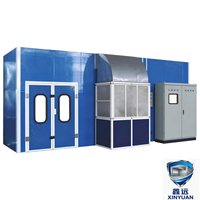 Cabine de peinture automobile professionnelle à brûleur diesel économe en carburant avec éclairage LED et fonction de séchage
