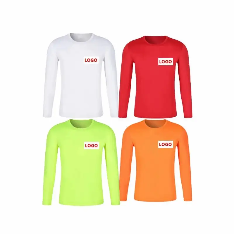 OEM Custom Streetwise Cool Wholesale clothing Cheap Quick Dry Long Sleeve Tees O-Neck T-Shirts Designer Clothes