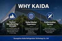 Unité de réfrigération de transport KAIDA EV-360D avec moteur pour camions, fourgons, chambres froides et congélateurs industriels et commerciaux