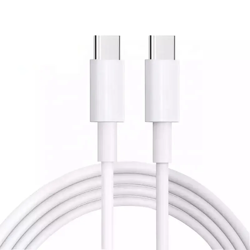 Premium 1M 3FT 60W 3A USB tipo C a USB tipo C PD Cable cargador de carga rápida para iPad Phone Tablet