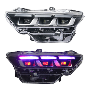 ไฟหน้า LED DRL 12V 36W 6000K สำหรับรถมัสแตง ปี 2023-2025 อุปกรณ์ตกแต่งรถยนต์ ใช้ได้กับรถทั่วไป สีเหลือง ขาว ม่วง น้ำเงิน - Product Image 1