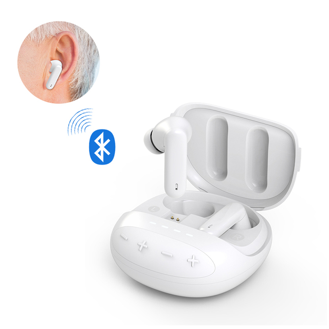 BlueDeer BD-I101A 16 Channels for 5.3 Noise Cancelling Rechargeable In-Ear Hearing Aid for Seniors