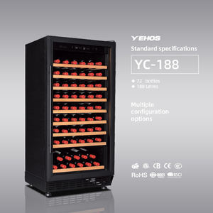 <span class=keywords><strong>Bacchus</strong></span>-enfriador de vino comercial, armario de 188L, 72 botellas, refrigerador de vino, compresor de refrigeración, a la venta - Product Image 5