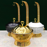 Matériel de restauration XINGPAI, réchauds de luxe pour buffet, chauffe-plats en acier inoxydable, réchaud suspendu avec couvercle