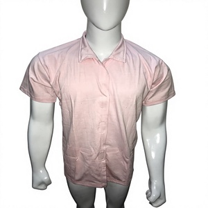 Haut de récupération post-mastectomie en jersey uni, ouvert, avec poches et attaches pour drains, sans manches, tricoté en polyester/coton - Product Image 1