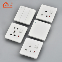 Buena cantidad conmutación fuente de alimentación interruptores de pared interruptor de luz gris dorado habitación inteligente fácil instalación estándar del Reino Unido