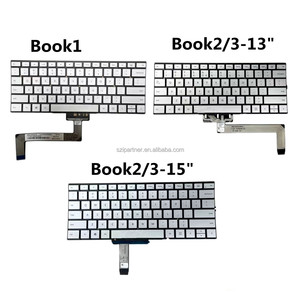 Clavier de remplacement pour <span class=keywords><strong>Microsoft</strong></span> <span class=keywords><strong>Surface</strong></span> Book 1/2/3 (1704, 1705, 1785, 1834, 1835, 1908, 1909) – Réparation pour modèles 13/15 pouces - Product Image 1