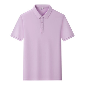 Polo à manches courtes, couleur unie, respirant, en polyester, vêtements de travail pour hommes, usage quotidien - Product Image 3
