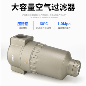 Processeur d'air pneumatique à haut débit AF910/911-20, filtre à air grand diamètre, produit haute performance - Product Image 5