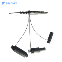 IP68 açık PEI malzeme uyumlu Optitap + MINI SC + ince 3 in 1 tipi sert SC APC su geçirmez konnektörler
