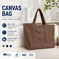 Sac fourre-tout en toile de coton écologique et recyclable de la marque ZYFS, fermeture à bouton, design portable et réutilisable, option de logo personnalisé