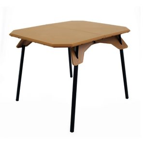 Foldable Camping Table with Integrated <b>Stove</b> and Tea Set for Outdoor Use - Product Image 3