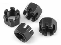 Écrou à denture hexagonale en acier au carbone, fourni directement par l'usine, plusieurs finitions, plusieurs tailles M6-M42, fixation pour machines