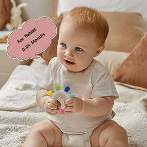 Nouveau-né bébé jouet de <span class=keywords><strong>dentition</strong></span> <span class=keywords><strong>anneau</strong></span> en <span class=keywords><strong>Silicone</strong></span> souple avec <span class=keywords><strong>anneau</strong></span> de <span class=keywords><strong>dentition</strong></span> en bois produit de <span class=keywords><strong>dentition</strong></span> pour bébé - Product Image 6