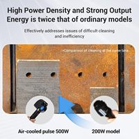 Nouvelle machine de nettoyage au laser à fibre pulsé 100W 200W 500W pour l'élimination de la rouille, 110-220V, portable, manuelle, refroidissement par air, facile
