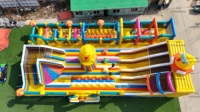 Grand toboggan de parc à thème en PVC d'équipement d'amusement de terrain de jeu gonflable extérieur commercial d'enfants en vente pour le carnaval