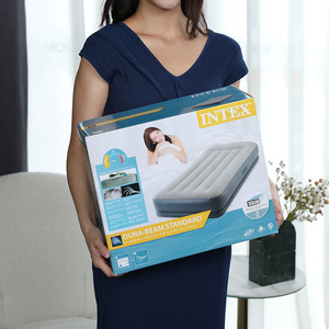 Intex 64116 Twin Inflatable Air Mattress-Home Hotel &amp; Hospital Use Convertible Foldable Design Portable Raised <strong>Bed</strong> for Camping - Product Image 6