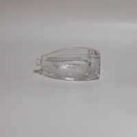 Nouveau produit : Flacon de parfum en verre avec fenêtre d'étiquetage rectangulaire sur le dessous, 30 ml, 50 ml, 100 ml, avec bouchons en aluminium