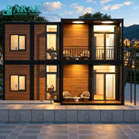 Maisons conteneurs duplex AKAY, panneaux sandwich, maisons modulaires portables préfabriquées, villas écologiques de luxe avec 4 chambres