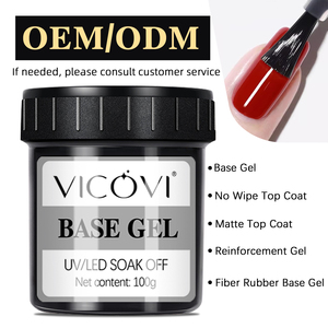 Nouveau vernis à ongles en gel à base de fibre de 100g réparation renforcée durcie par UV couche de base d'ongle en fibre de verre plus forte couche de finition pour l'extension d'art - Product Image 6