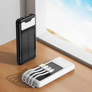<span class=keywords><strong>Batterie</strong></span> <span class=keywords><strong>Externe</strong></span> <span class=keywords><strong>Solaire</strong></span> 10000mAh à 50000mAh avec Câbles Intégrés, Chargeur Portable, <span class=keywords><strong>Batterie</strong></span> <span class=keywords><strong>Externe</strong></span>, Lampe LED d'Urgence, Powerbank pour le Camping - Product Image 1