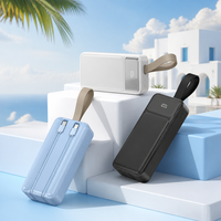 Batterie externe avec chargeur double câble pour la recharge prolongée, idéale pour les détaillants, les distributeurs et les programmes d'accessoires mobiles d'extérieur pour appareils mixtes.