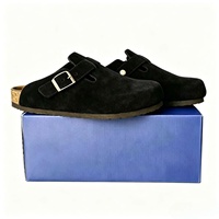 Mules respirantes en daim à enfiler avec semelle en liège et soutien de la voûte plantaire – Chaussures confortables pour infirmières, femmes, usage quotidien en extérieur