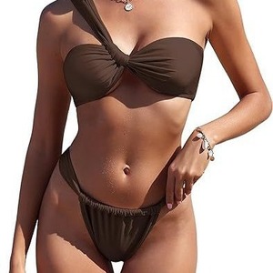 Traje de Baño Bikini de Dos Piezas para Mujer, Modelo 2026, Elegante, Sexy, Ajustado, sin Espalda, para Vacaciones de Verano en la Playa - Product Image 4