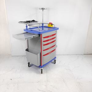 의료 국제 병원 소생 충돌 카트 의료 응급 트롤리 의학 카트 5 서랍 - Product Image 2