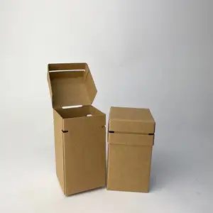 ขายส่งกล่องบรรจุภัณฑ์เครื่องสำอางออกแบบที่กำหนดเอง10Ml-100Ml ขวดน้ำมันหอมระเหยกล่องกระดาษคราฟท์